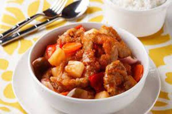 Sweet & sour cuttle fish