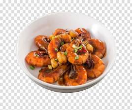 Garlic prawns