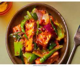Devilled paneer