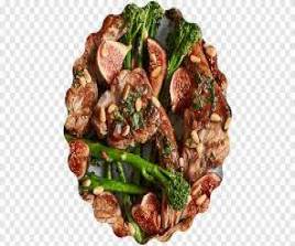 Slice mutton with vegetable 