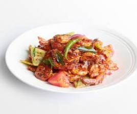 Devilled prawns