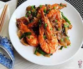 Ginger prawns